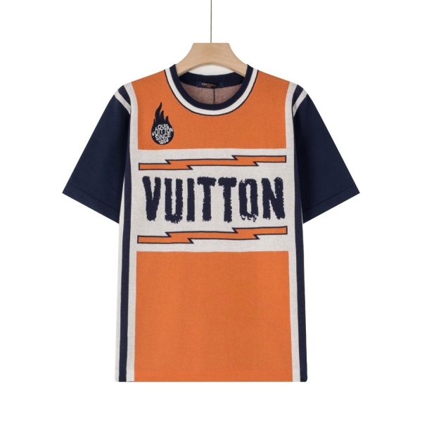 Luxury Louis Vuitton T-Shirt Wool Retro Luxury