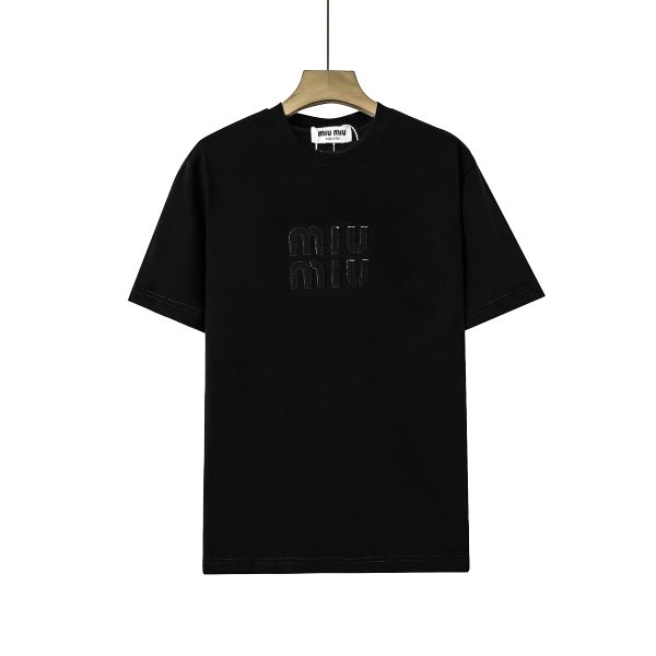 Luxury Miu Miu Short Sleeves Cotton Logo Luxury