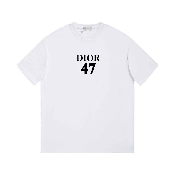 Luxury Dior Short Sleeves White Cotton Minimalist Luxury