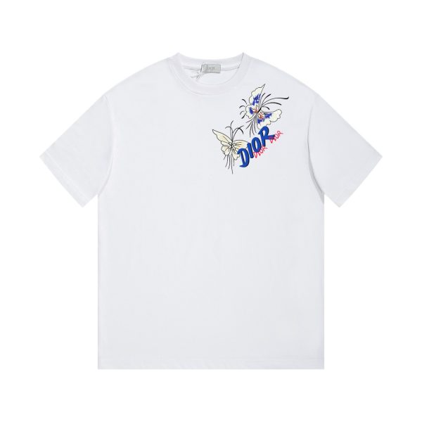 Premium Quality Dior Short Sleeves White Cotton Minimalist Luxury