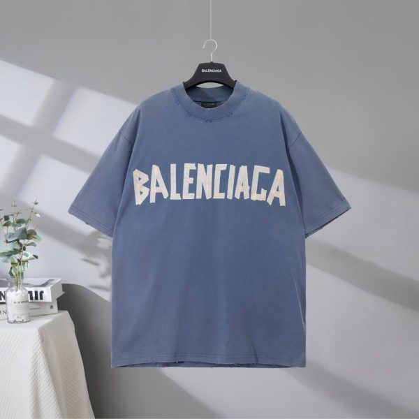 Premium Quality Balenciaga Short Sleeves Yellow Cotton Classic Style