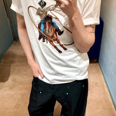 Premium Louis Vuitton Short Sleeves Denim Embroidery Collection