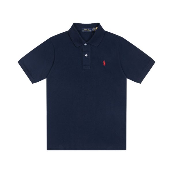 Premium Ralph Lauren Polo Shirt Black Cotton Embroidered Style