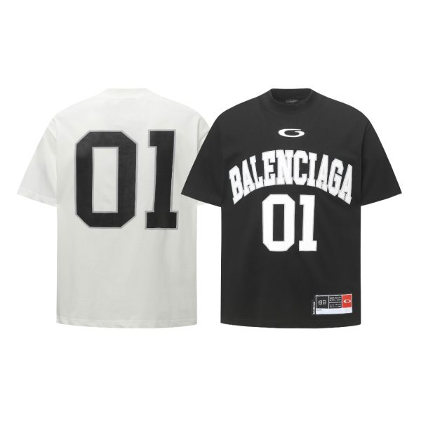 Premium Quality Balenciaga Short Sleeves Black Jersey Oversized Style