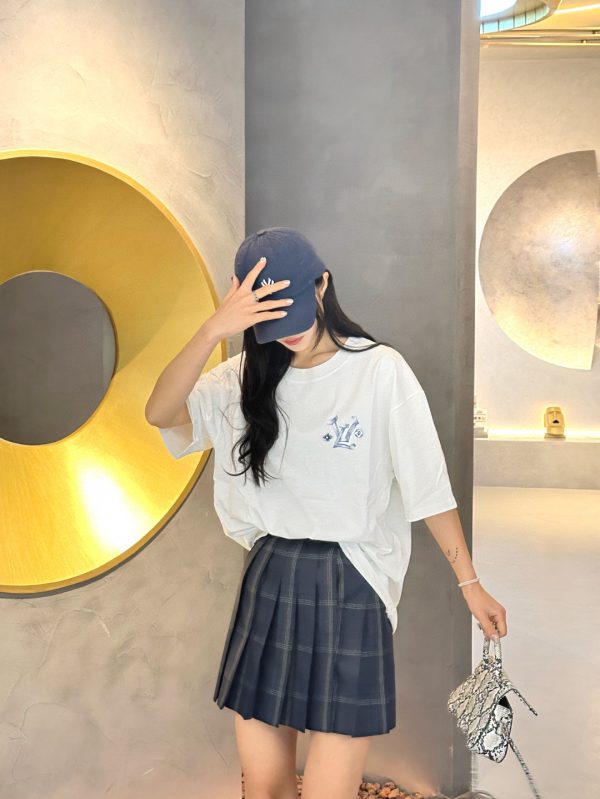 Luxury Louis Vuitton Short Sleeves Cotton Print Collection