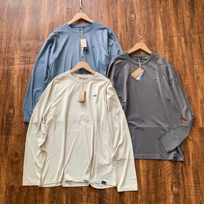 Luxury Patagonia Long Sleeves Gray Polyester Breathable Luxury