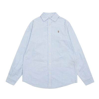 Premium Quality Ralph Lauren Long Sleeves Blue Stripe Luxury