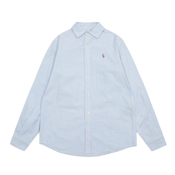 Premium Quality Ralph Lauren Long Sleeves Blue Stripe Luxury