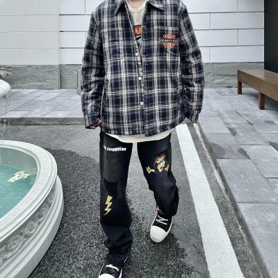 High Quality Carhartt Overalls Black Patchwork Collection