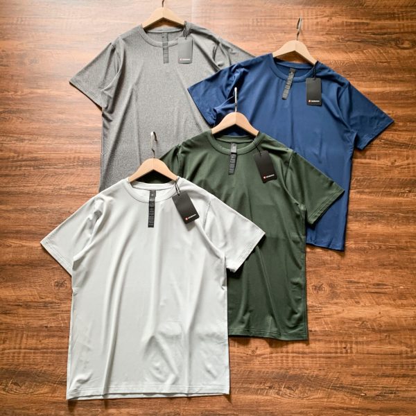 Premium Quality Lululemon T-Shirt Gray Silk Luxury