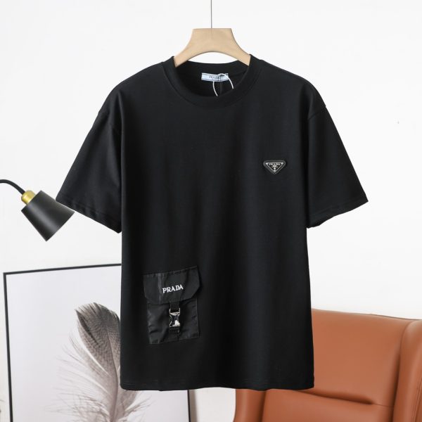 Best Selling Prada Short Sleeves White Cotton Classic Collection