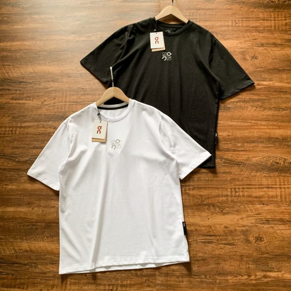 High Quality Loewe Short Sleeves White Cotton Breathable Luxury