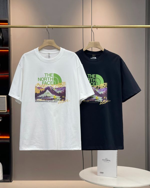 Premium The North Face Short Sleeves White Knit Print Collection