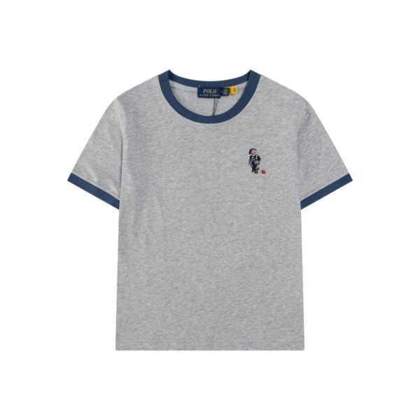 Premium Ralph Lauren Short Sleeves Sky Embroidered Luxury