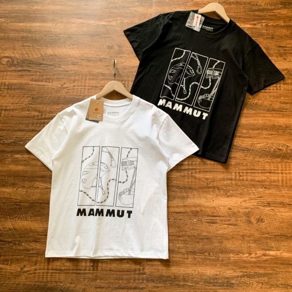 High Quality Mammut Short Sleeves White Cotton Breathable Collection