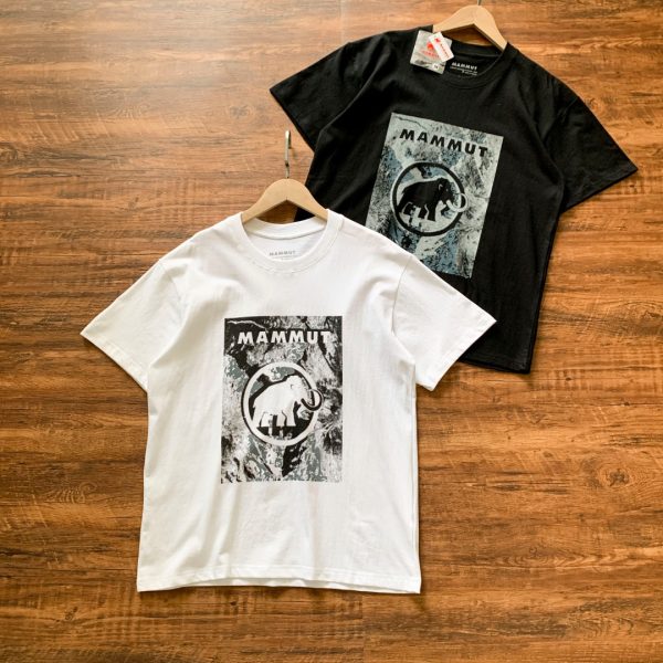 Premium Mammut Short-Sleeved Shirt White Cotton Breathable Style