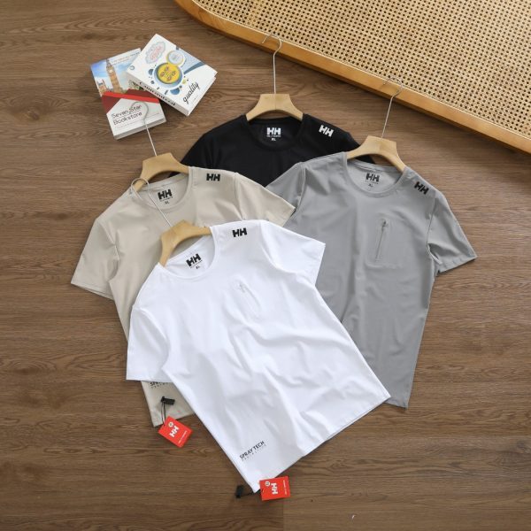 Premium Quality Helly Hansen Short Sleeves White Cotton Logo Style