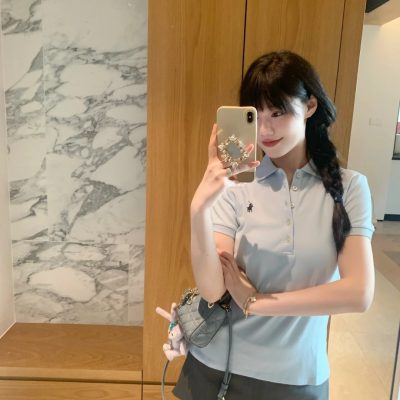 Best Selling Ralph Lauren Short Sleeves White Denim Classic Style