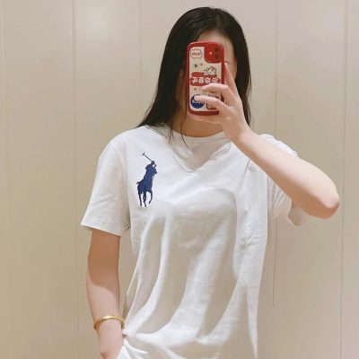 Premium Ralph Lauren Short Sleeves Gray Cotton Classic Style