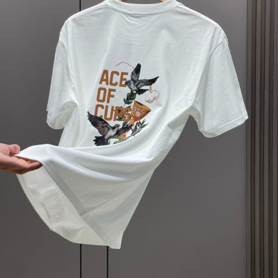 Luxury Fila Short Sleeves Black Cotton Print Collection