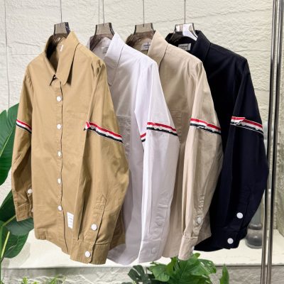 High Quality Thom Browne Shirt Black Style