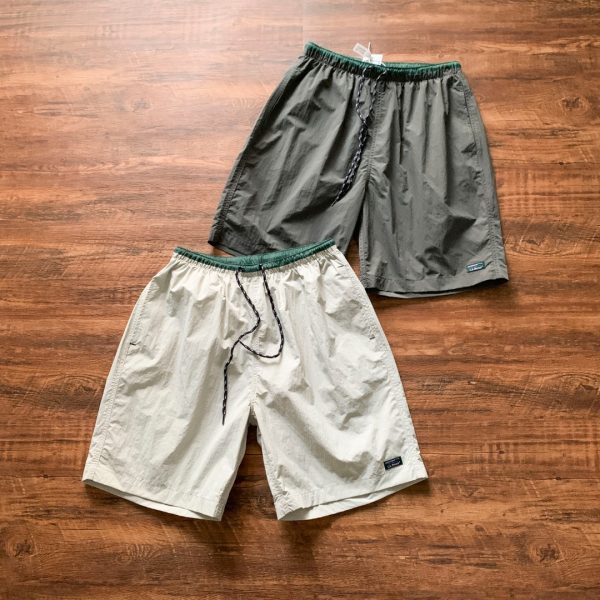 Premium L.L.Bean Shorts Green Nylon Retro Luxury