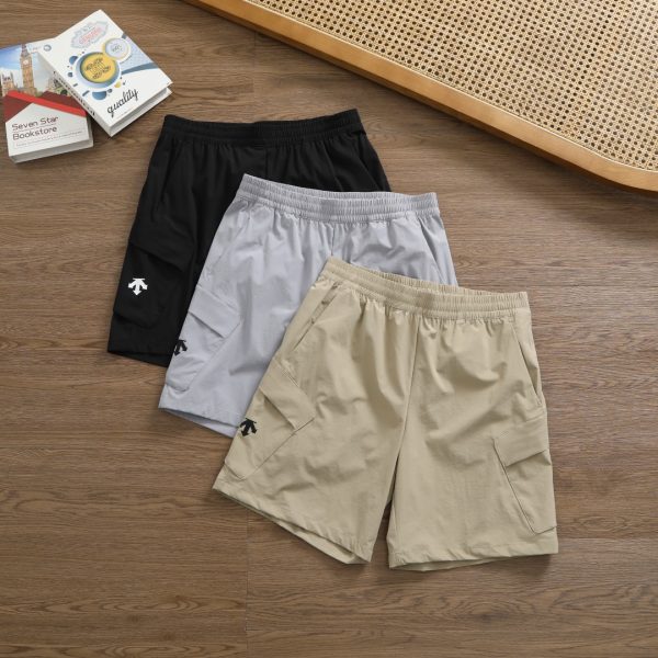 Premium Quality Descente Shorts Black Logo Luxury