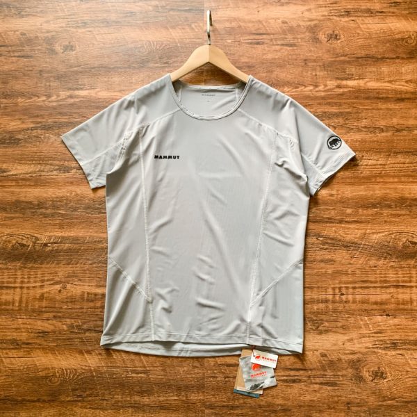 Luxury Mammut Short Sleeves White Polyester Breathable Style