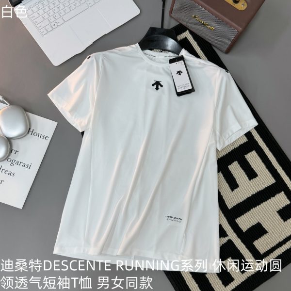 Best Selling Descente Short Sleeves Black Casual Collection