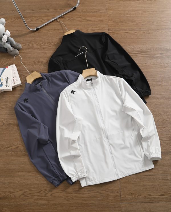 Best Selling Descente Long Sleeves Black Silk Breathable Style