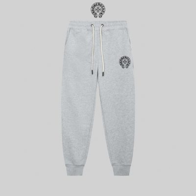 Luxury Chrome Hearts Sweatpants Black Minimalist Style