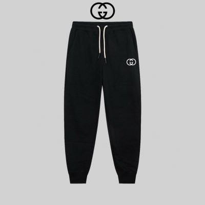 Premium Quality Gucci Sweatpants Black Logo Collection