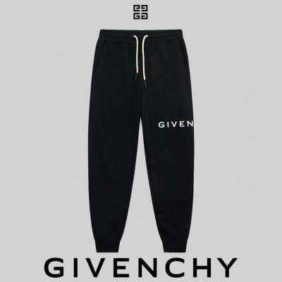 High Quality Givenchy Sweatpants Black Minimalist Luxury