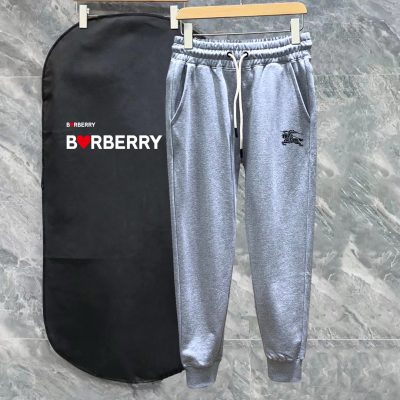 Luxury Burberry Sweatpants Black Print Luxury