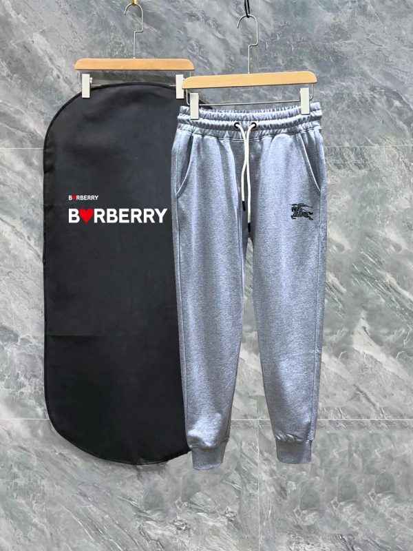 Luxury Burberry Sweatpants Black Print Luxury