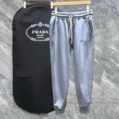 Premium Prada Sweatpants Black Minimalist Collection