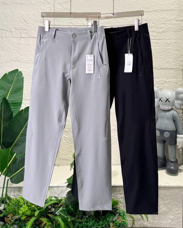 High Quality Fila Pants Black Breathable Collection