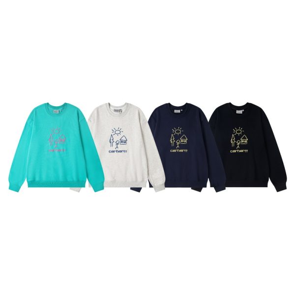Best Selling Carhartt Sweatshirts Black Cotton Classic Luxury