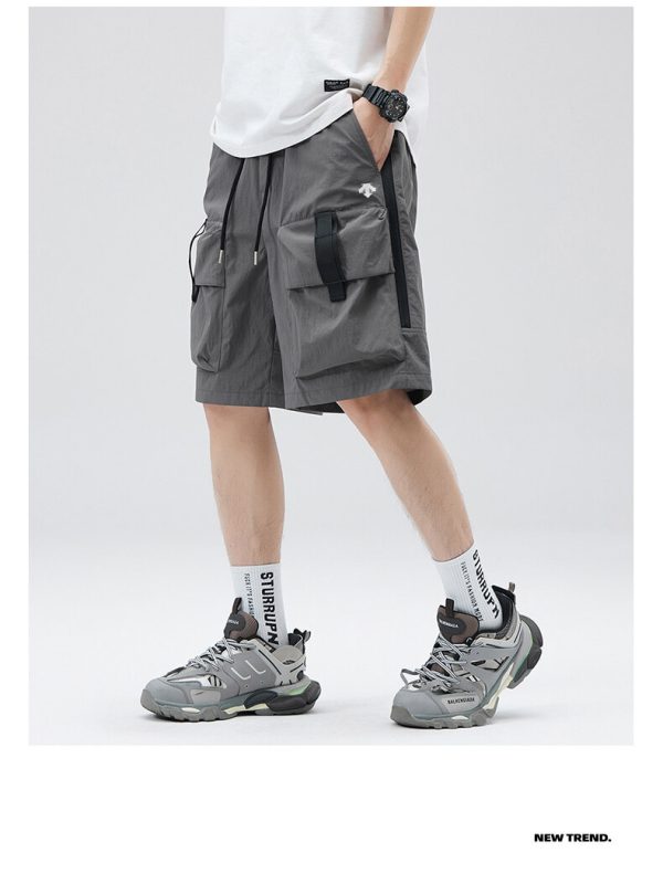 Premium Descente Shorts Gray Style