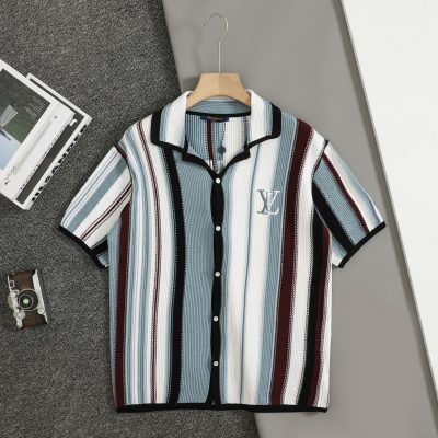 Luxury Louis Vuitton Short Sleeves Cotton Breathable Style