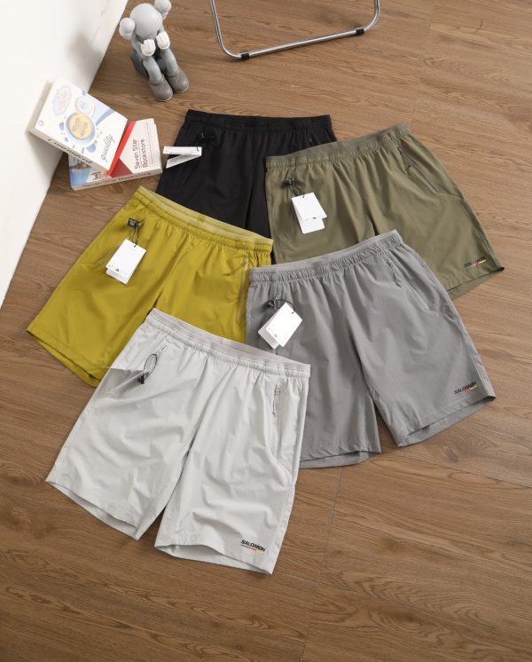 Premium Salomon Shorts Black Logo Luxury