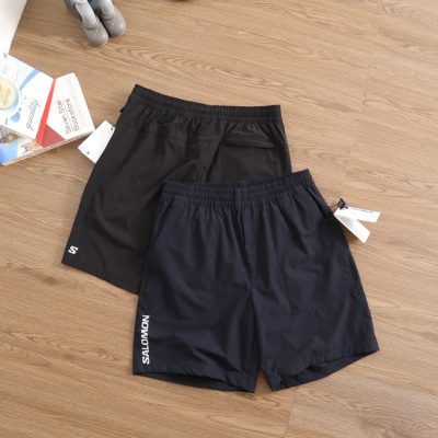 Luxury Salomon Shorts Black Logo Luxury