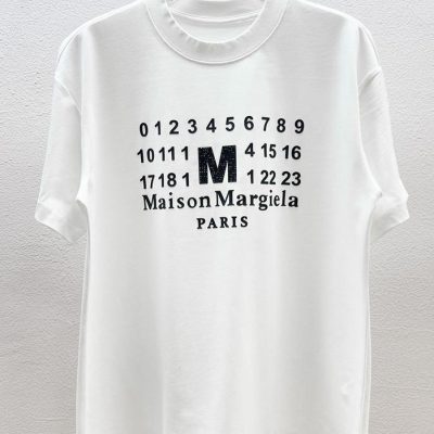 Premium Margiela T-Shirts Black Cotton Style