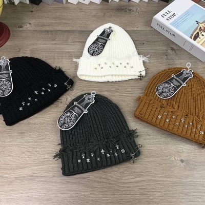 Best Selling Chrome Hearts Hat Black Wool Distressed Luxury