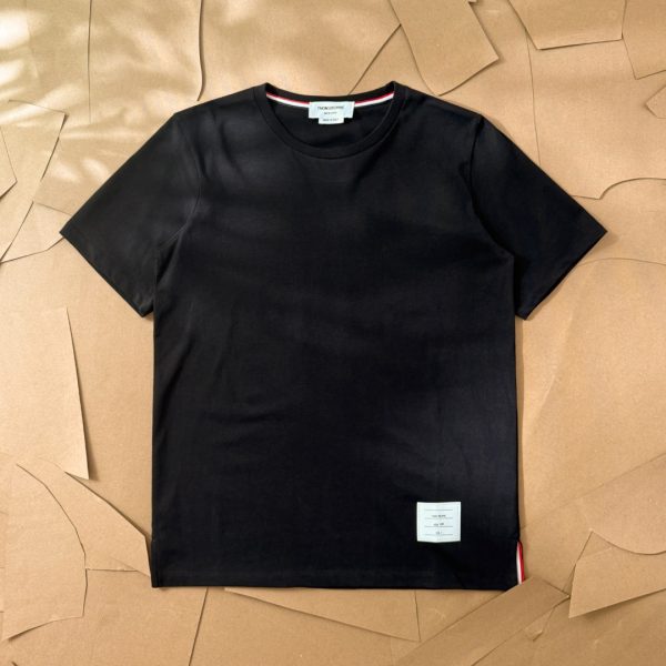 Luxury Thom Browne Short Sleeves White Cotton Solid Luxury