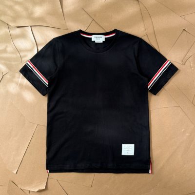 Premium Thom Browne Short Sleeves White Cotton Collection