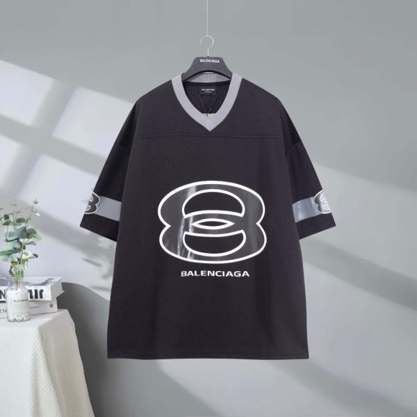 Premium Balenciaga Short Sleeves Red Luxury