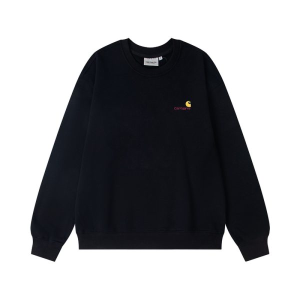 Luxury Carhartt Hoodie Black Cotton Classic Luxury