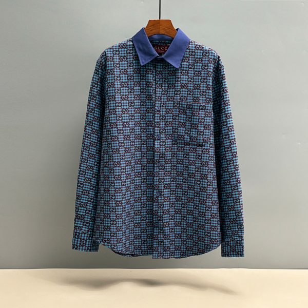 Luxury Gucci Shirt Cotton Jacquard Luxury
