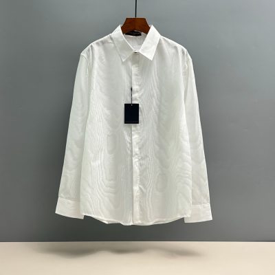 Luxury Louis Vuitton Shirt Silk Jacquard Luxury